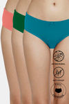 Zivame Anti-Microbial Low Rise Full Coverage Hipster Panty (Pack of 3) - Multicolor — thumbnail 1